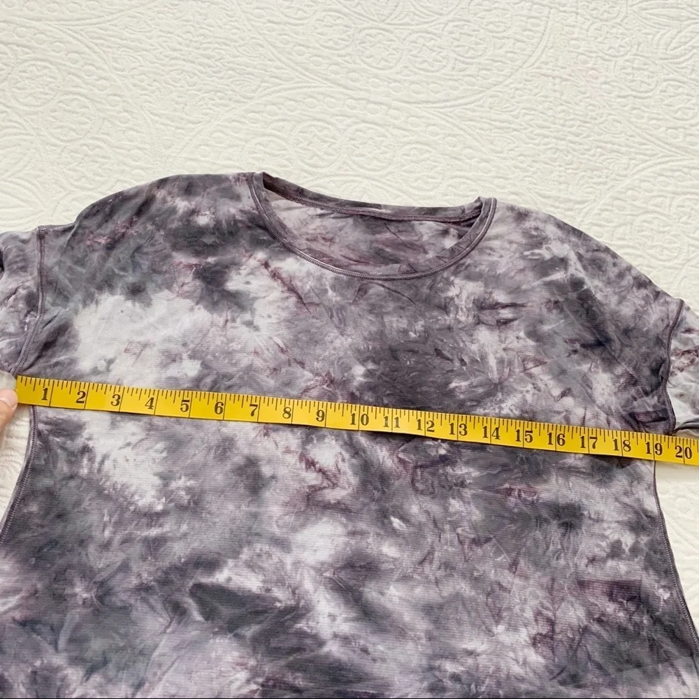 Lululemon To The Point Long Sleeve *Mist, Diamond‎ Dye Glacier Grey Moonwalk